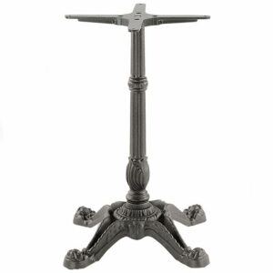 Bistrot table base with 4 legs. Cast iron table base for restaurant, cafe, or home. Vintage style furniture.