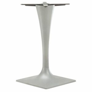 Silver dream conical table base with a square bottom and top.