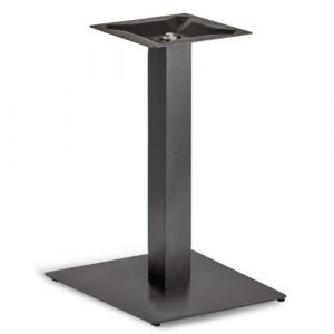 Flat small square dining base with a steel metal frame. Max top size 800dia or 700*700mm.