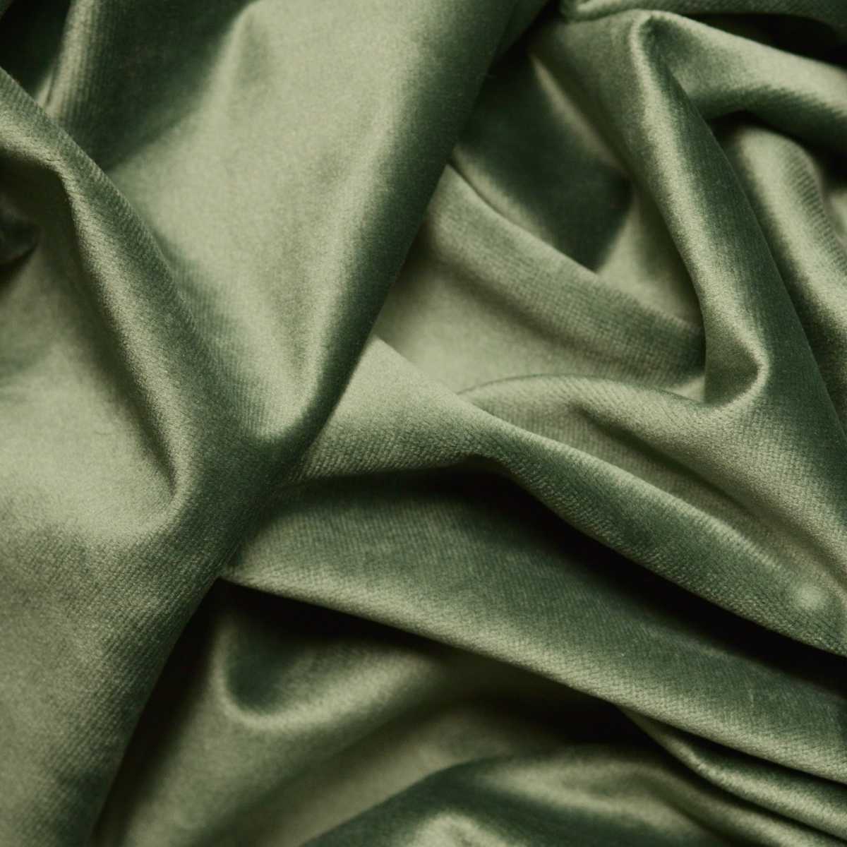 plain-velvet Sage green velvet fabric drapes into soft folds, creating a smooth, light-reflective surface with rich textures, Contract furniture upholstery fabrics