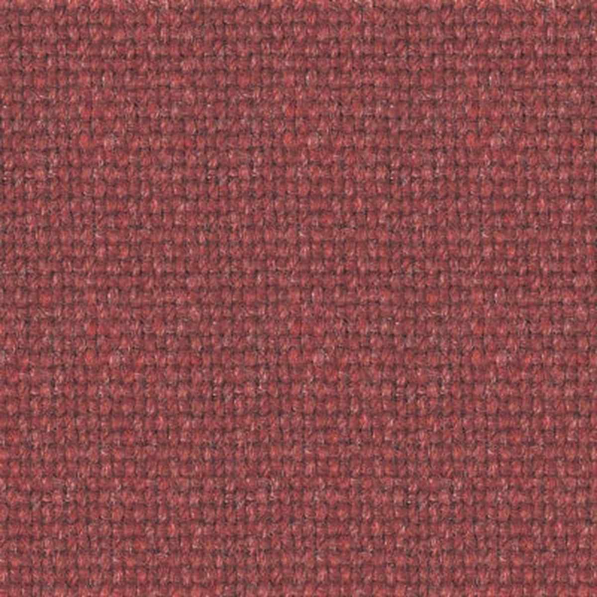 woven-single-colour Deep terracotta upholstery fabric features a uniform, tight-knit basketweave texture with visible interlocking yarns.